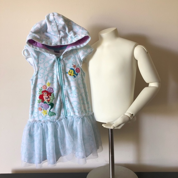 Disney Store Princess The Little Mermaid Ariel Girl Swimsuit Cover Up